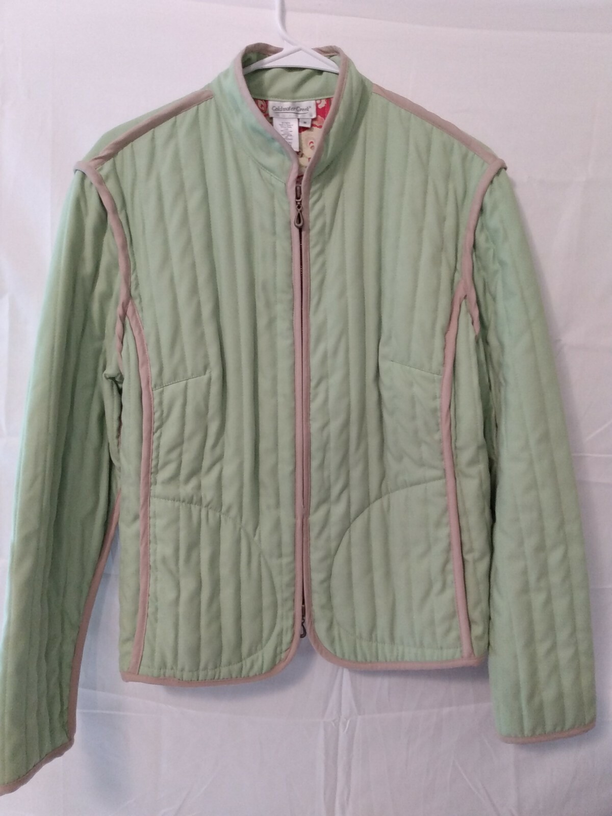 Women's Coldwater Creek Quilted Jacket Size Medium Gem