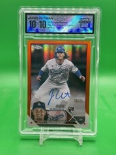 2023 Topps Chrome James Outman Auto Orange /25  #RAJO RC Rookie Arena Club 10/10