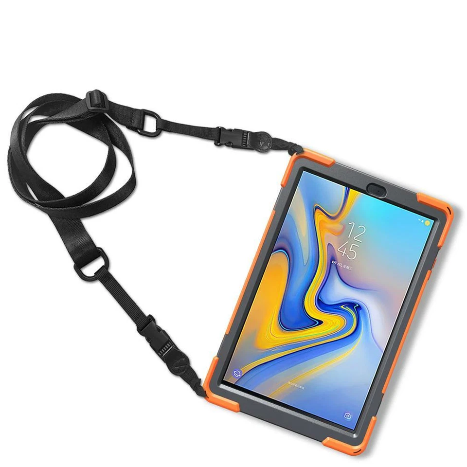 Hybrid Tablet Case Cover Shoulder Strap For Samsung Galaxy Tab A A2 E S2 S3 S4 J - Image 3 of 4