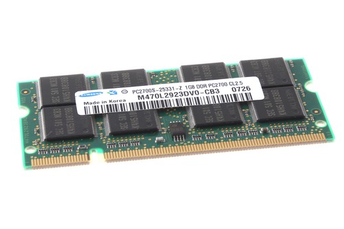 Samsung 1GB 1G 2Rx8 PC2700S 200Pin Laptop RAM Memory SODIMM 333MHz Unbuffered - Picture 3 of 6