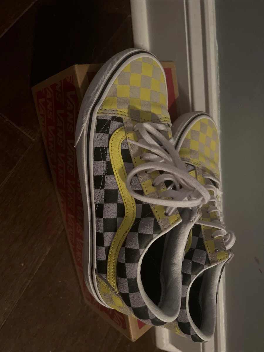 Grey and yellow vans deals