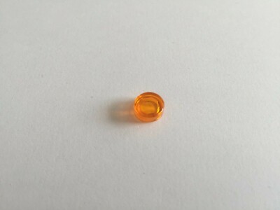 Lego FRIENDS Clear Orange Round 1x1 Smooth Plate 4646865 Spare Part - Main Image