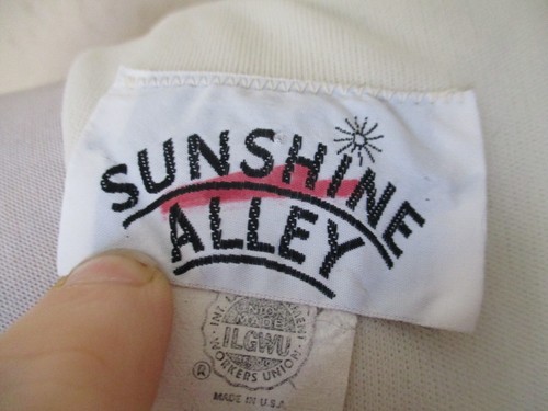 Vintage Sunshine Alley Jumpsuit S/M Women Off White Polyester Black Trim - Picture 6 of 8