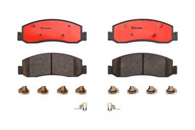 Brembo 12-13 Mercedes-Benz SLK250/SLK350 Rear Premium NAO Ceramic OE Equivalent Pad main image 1