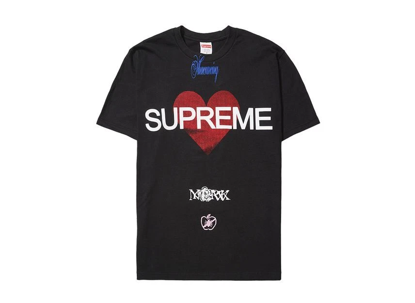 Tee shirt noir Supreme Annonceur