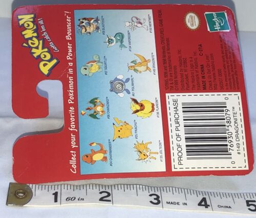 Pokemon Power Bouncer #149 Dragonite 1999 Nintendo Hasbro New Still Sealed RARE - Picture 3 of 11