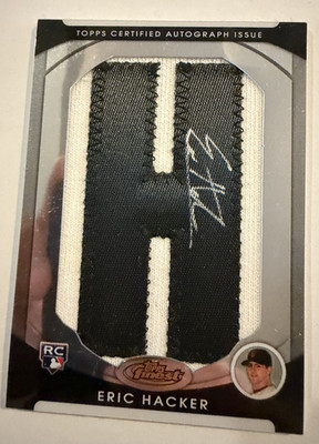 Eric Hacker 2010 Topps Finest 160 Letter E 154/217