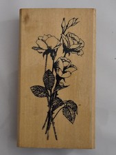 roses rubber stamp