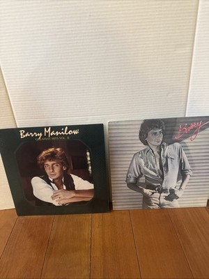 Two Classic Barry Manilow  Albums Records LP Vinyl self Title/ Greatest Hit V II