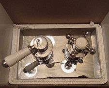 Traditional Concealed Dual Control Shower Valve 20cm x 13cm + Shower Head