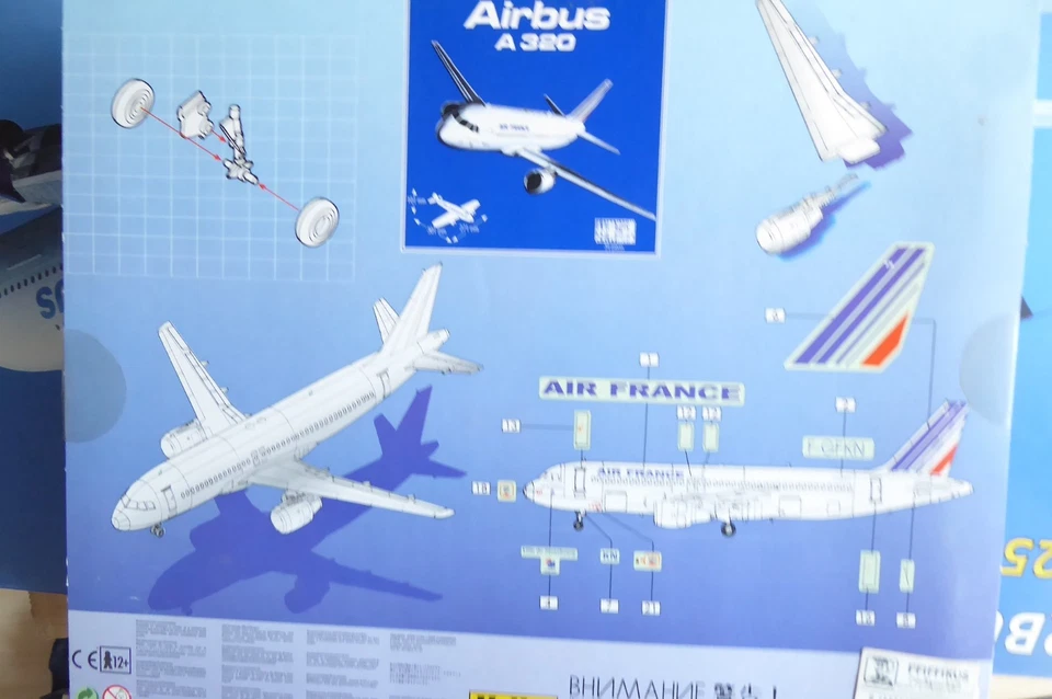 Heller 60448 Airbus A 320 Jet Passeggero 1:125 Modello Da Air France - Immagine 2 di 4