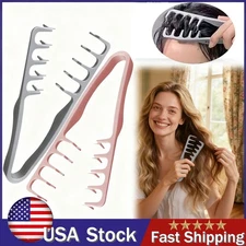 USA Wide Tooth Hair Comb Wide Tooth Comb For Curly Hair Roots Volumizing 