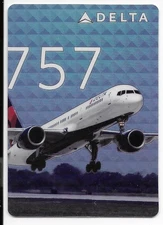 2016 Delta Air Lines Boeing 757 Aircraft Airlines Trading Card 43
