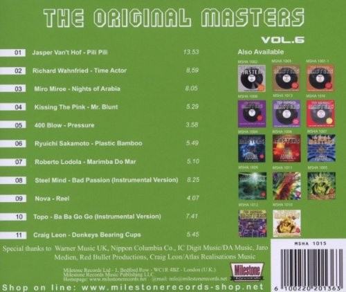 Original Masters 6 by VARIOUS ARTISTS [Audio CD] 6100220201363 | eBay