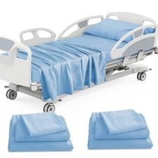 Hospital Bed Sheets Set 6 Piece for Home Use and Hospital Use 2 Fitted Sheets...