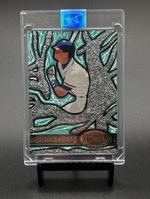 FLEER METAL X ARTIST CARTER X ORIGINAL 1/1 ART CARD CHIPPER JONES PMG BRAVES HOF