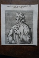GENNADIUS PRIEST OF MARSEILLE (430-505) PORTRAIT TIRE THEVET, 1584