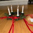 Pleasant Company Kirsten Dress Like Your Doll St Lucia Wreath With Working Bulbs