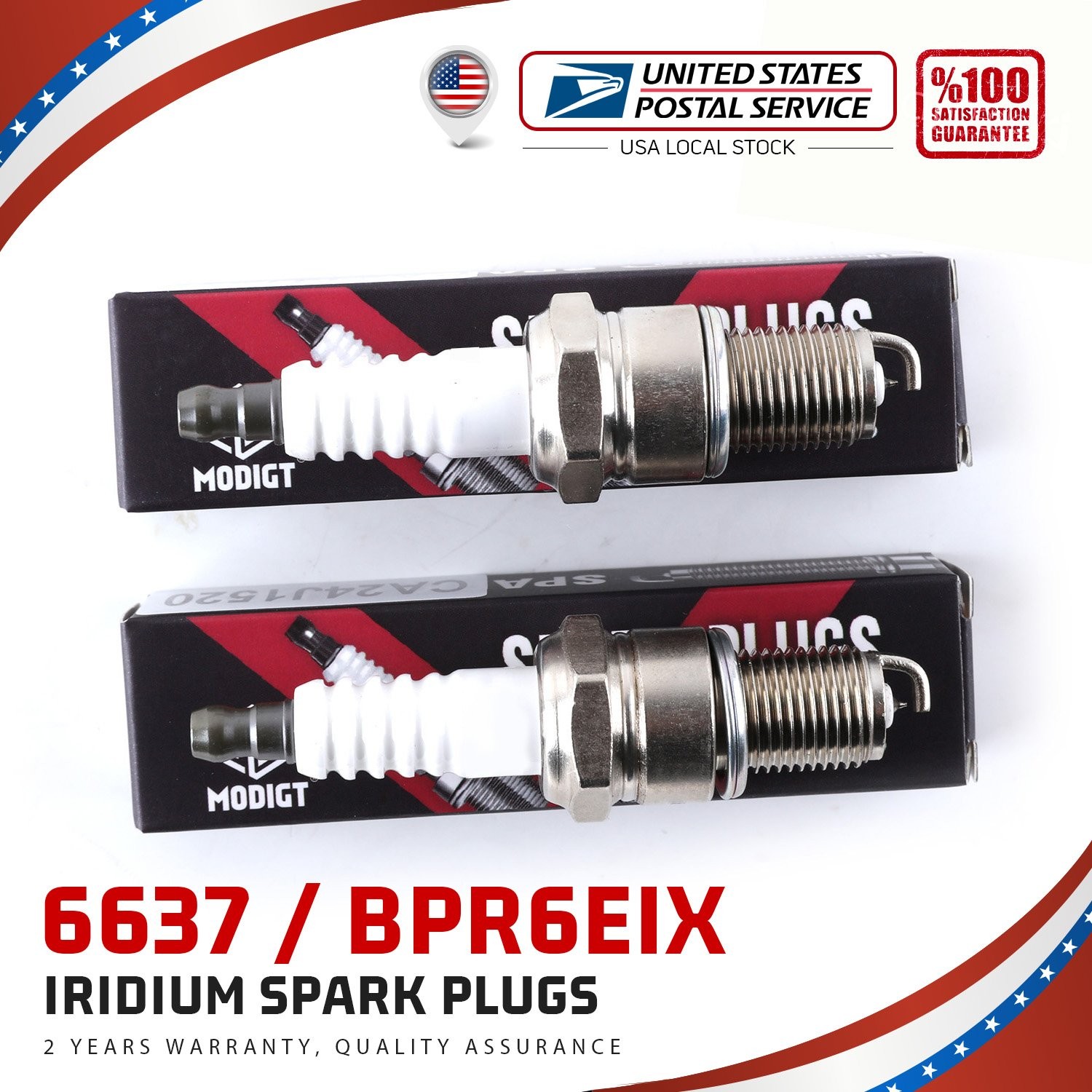 4Pcs For ngk Iridium IX Plug Spark Plugs BPR6EIX/6637 for Dodge Mazda Nissan