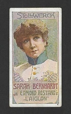 1905 Stollwerck Chocolate Card - Group 361, Album 8 - Sarah Bernhardt