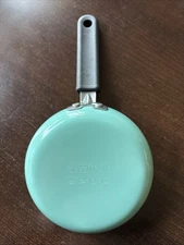 NEW BUT WASHED GREEN GREENPAN RIO 5 INCH PAN SMALL FRYING PAN