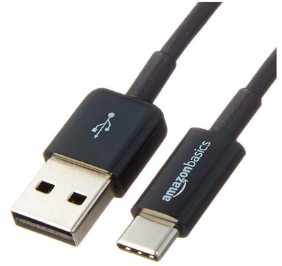 1.8m Amazon Basics USB-C USB-A 2.0 Schnellladekabel, 480 Mbit/s Geschwindigkeit
