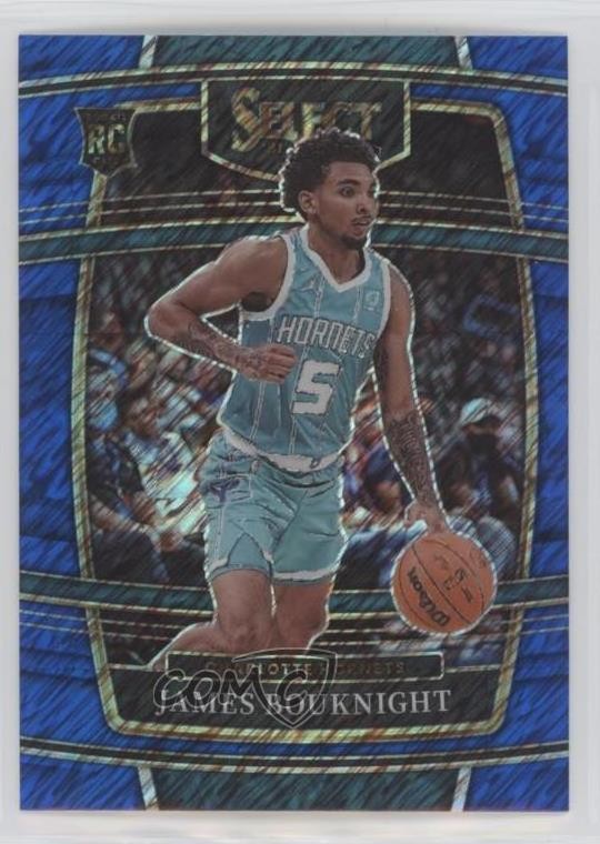 2021-22 Panini Select Concourse Blue Shimmer Prizm James Bouknight #37 00gy