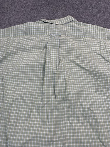 Polo Ralph Lauren Shirt Mens Large Green Check Short Sleeve Button Up - Picture 13 of 16