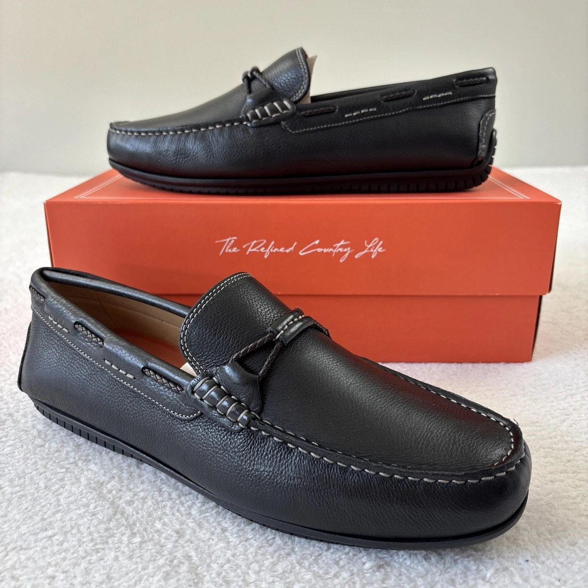 Bragano by Cole haan men’s tuxedo loafers. Made in bologna Italy. Men’s 9.5M M Loafer Black Casual Shoes for Men for sale | eBay main image 2