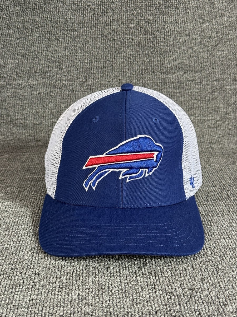'47 Brand Buffalo Bills Trucker Fitted Blue White Mesh Back Hat One Size