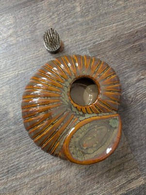 The Pottery Patch Snail Brown CH931 6x2.5 Ceramic