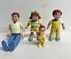 Vintage Fisher Price Loving Family Dad, 2 kids & Baby