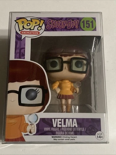 FUNKO POP Velma 151 Scooby Doo Animation Vaulted with Protector Cartoon Mystery