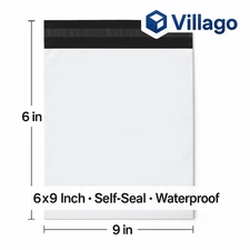 6x9 Poly Mailers Self Seal 2.5 Mil Opaque Shipping Bags – Any Color Waterproof