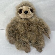 Aurora Miyoni Brown Sloth Plush Stuffed Animal 11 Inch 2018 Lifelike Soft