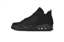 Air Jordan 4 Retro "Black Cat" Triple Black Men's Sneakers