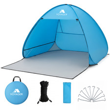 Voyager Beach Tent Premium Lightweight Portable Pop-Up Style Beach Tent 2 Person