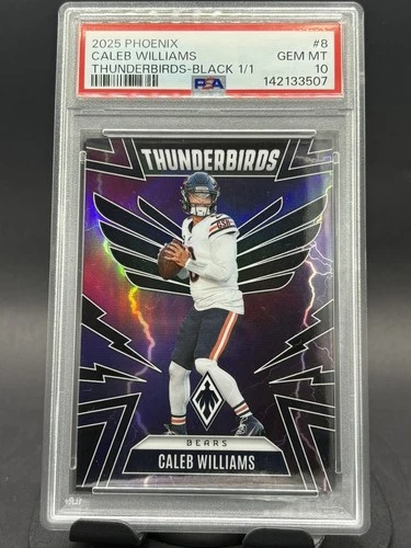 2025 Panini Phoenix Caleb Williams Black Thunderbirds 1 Of 1 PSA 10 🔥