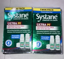 Systane Ultra PF Twin Pack Eye Drops Two 10mL Bottles X2 Exp 04/2026