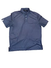 Men s Large Polo RLX Ralph Lauren Shirt Blue Pattern Wicking Golf Performance