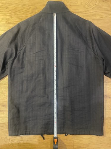 Marc Jacobs Collection Mens Spring 2015 Black Linen Harrington Baracuta Jacket - Picture 7 of 16