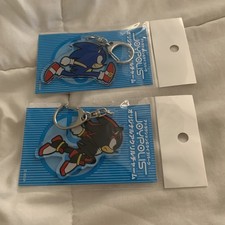 Sonic Shadow the Hedgehog SEGA Joypolis EXCLUSIVE Acrylic Keychains - Set of 2