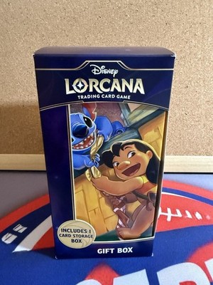 Disney Lorcana Lilo & Stitch Gift Box 5 Boosters Storage Promo Card SEALED