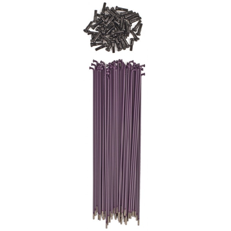 Rayons Shadow Conspiracy droit 184mm acier violet pour roue BMX 20 pouces