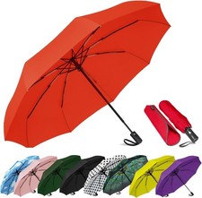 Windproof Travel Umbrellas Durable  Compact folding Umbrellas for Rain UV Prote