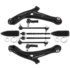 For 2011-2018 Ford Fiesta 10 Pcs Front Control Arm and Ball Joint Tie Rod Kits
