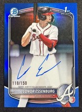 2025 Bowman Draft Conor Essenburg True Blue Refractor Auto 118/150