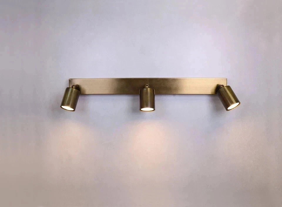 Mid-Century Modern Brass Ceiling Lamp Italian Flush Mount Light Fixture Vintage