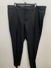 Perry Ellis Portfolio Black Pants 40X30 NWT Slim Fit Stretch