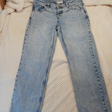 Free People We The Free Women Jeans Size 30 Shelby Low Rise Boyfriend Denim